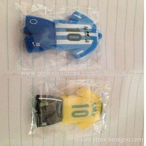 Rubber Man T-shirt Shape USB Flash Drive with Free Logo, Capacity from 1GB-64GB, Suit for Gift Order